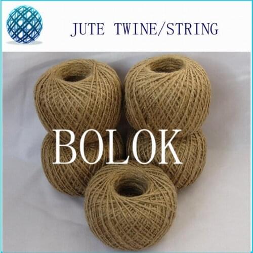 Free shipping 150pcs/lot Natural jute twine (1.5-2mm)110yards/ball (2 ply twisted) raw jute string, DIY Jute cords