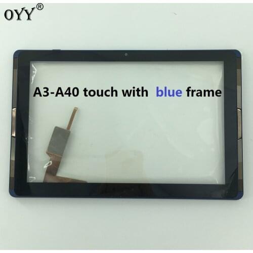 Touch Screen Digitizer Glass Panel with blue frame Replacement Parts 10.1" For Acer Iconia Tab 10 A3-A40 Tablet PC Model:A6002