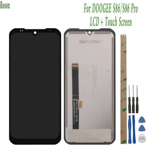 Roson For LCD Display For Doogee S86 / S86 Pro Replacement LCD DisplayTouch Screen Digitizer Assembly 6.10 inch Black