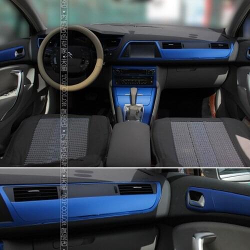 For Citroen C5 2013-2015 Interior Central Control Panel Door Handle 3D/5D Carbon Fiber Stickers Decals Car styling cutted vinyl