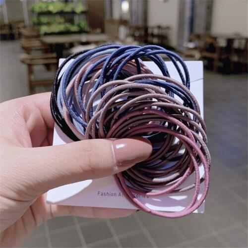 Hot Selling New Arrival High Quality Elastic Hair Band Simple Style Hair Rope Women Girls Student Hair Rings Headpiece Gifts