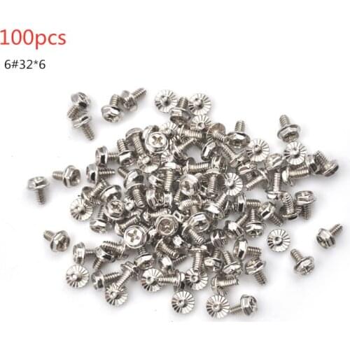 Desktop Computer Case Thumb Thumbscrews Screws and 6#-32*6 Hard Drive Screws G88D