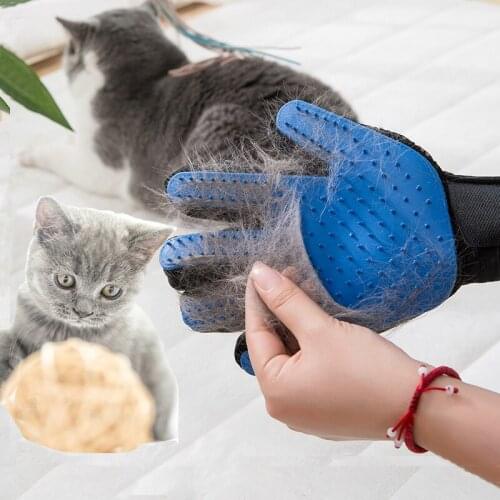 Cat Gloves Dog Fur Comb Dog Grooming Brush Pet Supplies Off Hair Removal Cat Hair Cleaner dog paw cleaner pet grooming brush