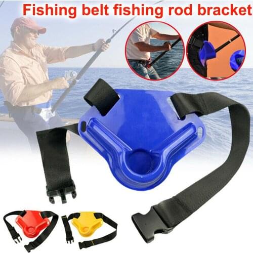 Durable Fishing Fighting Belt Quality Fish Rod holder Adjustable Belt Waist Rod Holder Boat Fishing Accessories Fishing Tackle