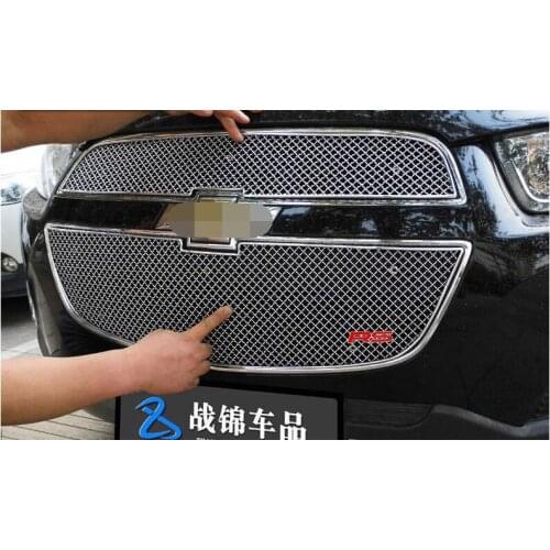 High quality Stainless Steel Front Bottom Grille Grill Molding Cover Decoration Accessories For 2011-2015 CAPTIVA