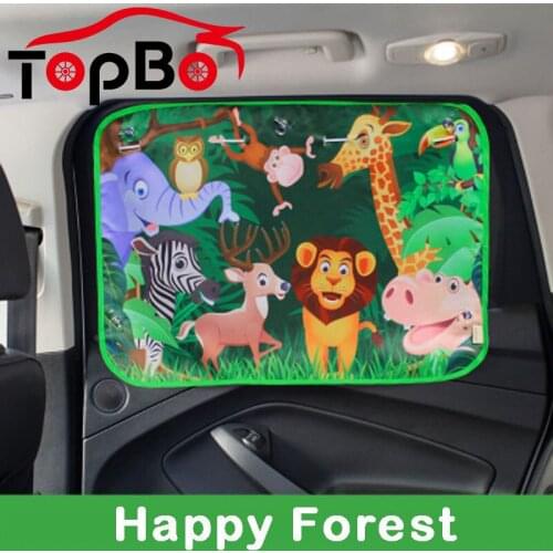 1Pc Summer Children Cartoon Car Sunscreen Curtain Car Side Window Sunshade for Baby Child Kids Sun Visor UV Protection Curtains