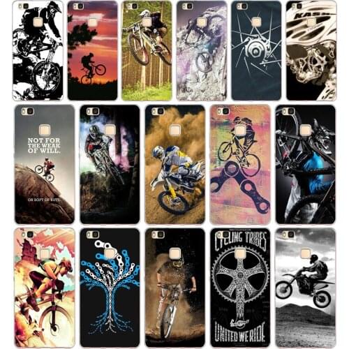 12AA Amazing mountain bike Bicycle MTB design Soft TPU Case Cover For Huawei P8 P9 Lite 2017 Mate 10 20 Lite