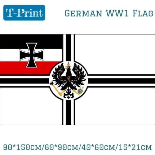 5pcs Flag 90*150cm/60*90cm/40*60cm/15*21cm German Deutsch Reich Imperial Germany WW1 Historical Naval Flag 3X5FT