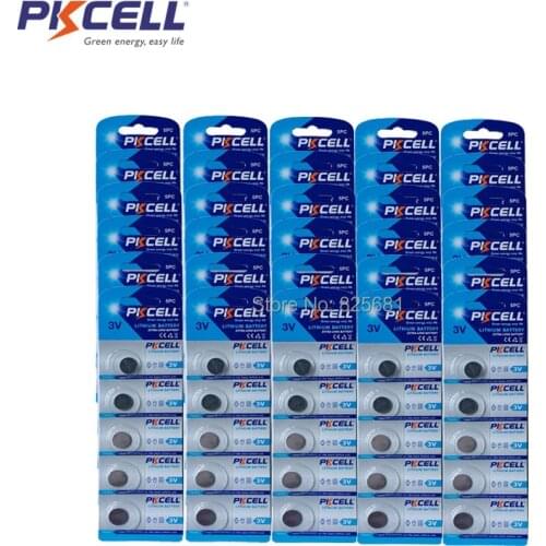 250Pcs PKCELL 1216 Battery Button Cell Batteries ECR1216 CR1216 DL1216 BR1216 LM1216 5034LC For Watch Control Electronic Scale