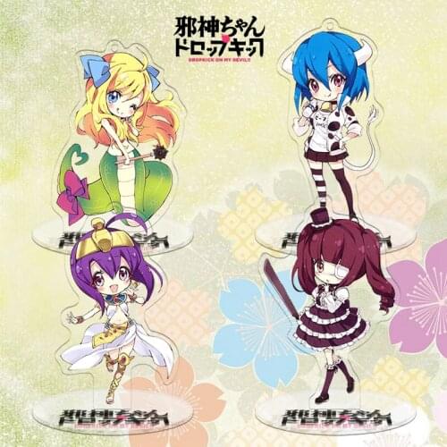 Anime Dropkick on my devil2 Acrylic Model Doll Keychain Yuu Jashin-Chan Medus Figure Pendant Bag Keychain keyring Toy Gift 9cm