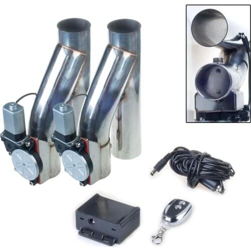 Auto stainless Steel Y Pipe cutout 1 drag 2 Electric Exhaust cutout Down Pipe exhaust bypass valve remote button DYYR