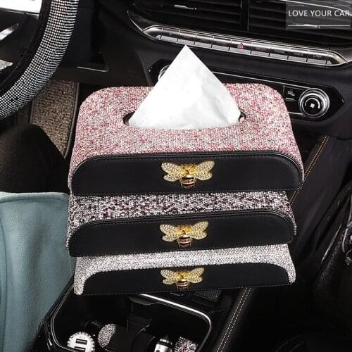 Car tissue box box net celebrity girl model high-end car armrest box drawer box creative cute box drawer creative