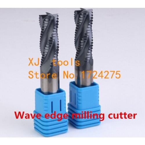 Free Shipping 1 pcs 4F*20*20*45*100mm wave edge rough milling cutter Milling Tools Carbide ,CNC milling tools, Nc tool
