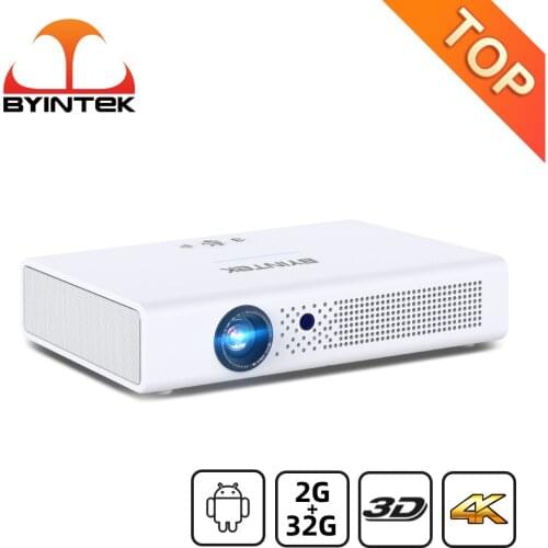 BYINTEK R19 3D Digital 4K Smart Android WIFI Video LED Portable Mini DLP Proyector Full HD 1080P Projetor for 300inch Cinema