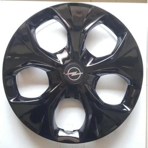 Wheel Rim Cover R15 inch For Opel Piano Bright Glossy Black Flexible ABS Plastic Caps 4pcs/set With Emblem Auto Car Accessories