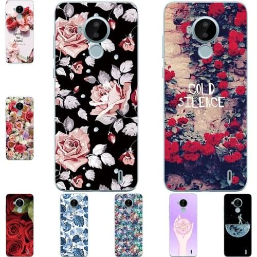 I am alone Phone Case For Nokia C30 2021 6.82 inch Bags Fashion Luxury Color Cartoon Printed Paint Mobile