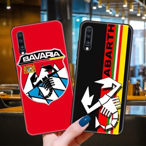 Phone Case For Samsung Galaxy A70 A71 A51 A50 A40 A30 A10 A20 E S Black Cover Coque Trend Back Art Italy Sports Car Abarth