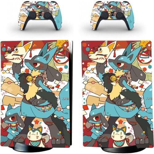 New Design PS5 Digital Skin Sticker for Playstation 5 Console & 2 Controllers Decal Vinyl Protective Skins