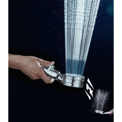 High pressure shower head for bathroom Accessories hand shower adjustable 3 mode one button to stop water home shower heads