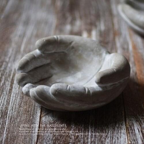 Palm Hand Shape Concrete Planter Molds DIY Cement Flower Pot Silicone Mold For Succulents Home Decoration Plaster Resin Mould