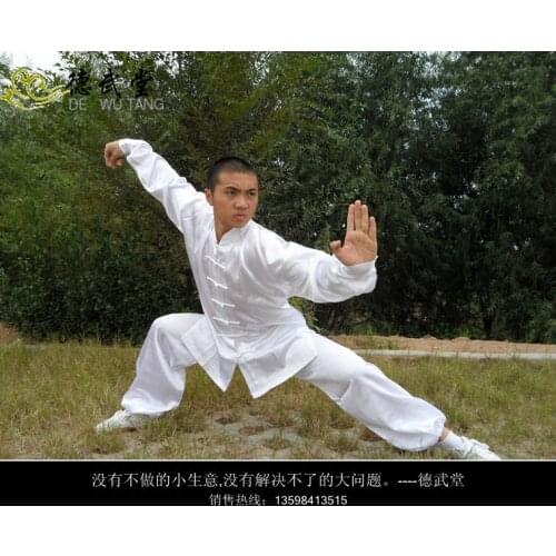 Polyester Imitation Silk Childrens Performance Youth Tai Chi Practice Clothes Chinese Kung Fu Boys And Girls Martial Arts Suit