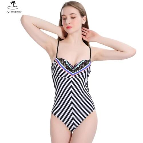 JingQi Striped Swimwear
