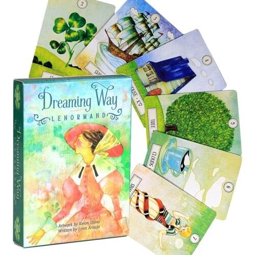Dreaming Way Lenormand Tarot Full English Classic Board Games Cards Imaginative Oracle Divination Desk Game Tarot Cards With PDF