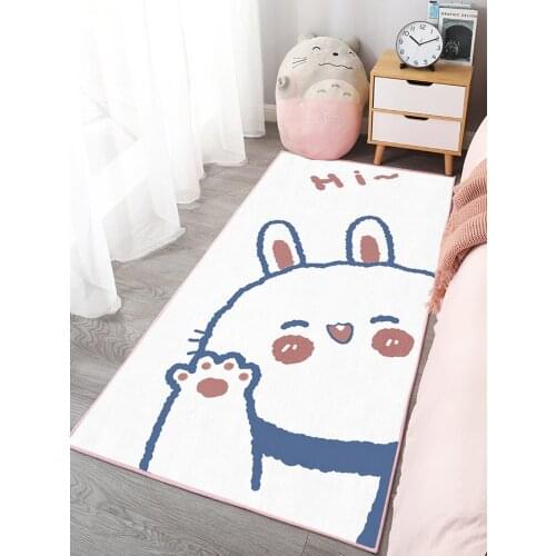 Lovely summer carpet bedroom girl bedside carpet Princess Room wind children cartoon mat balcony mat