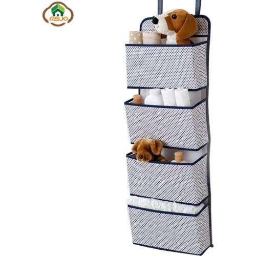 Msjo Hanging Storage Bag For Wardrobe Organizer Wall Mounted Wardrobe Hang Bag Wall Pouch Cosmetic Toys Clothes Organizer