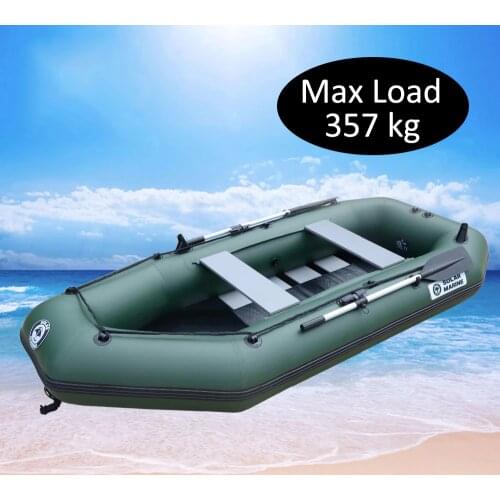 4 Person 300cm PVC Fishing Boat Inflatable Rowing Ship Hovercraft Kayak Dinghy Canoe Drifting Raft Sailboat Surfing Sailing A