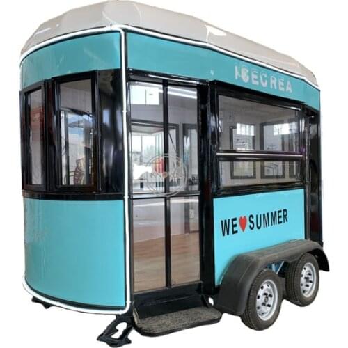 Concession Mobile Fast Food BBQ Coffee Ice Cream Catering Vending Caravan Van Trailer Kitchen USA
