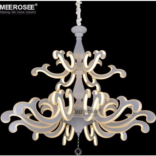 New design Chandelier LED Light Fixture Creative Shape White Acrylic Lustres Lamp for Dining room Hotel LED Chandelier Lighting