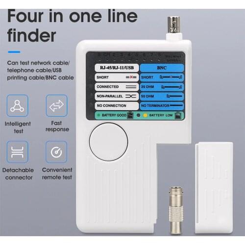 New Remote RJ11 RJ45 USB BNC LAN Network Cable Tester For UTP STP LAN Cables Tracker Detector Top Quality Tool