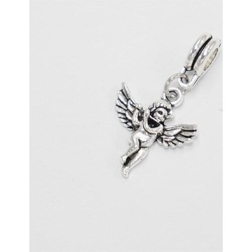 Wholesale Bulk Beads 12pcs Angel Charms Pendants Suitable for Womens Necklace Bracelets Jewelry Making