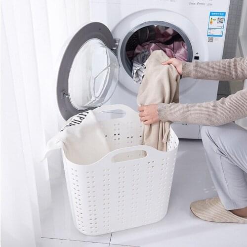 Plastic Portable Dirty Basket For Washing And Home Bathroom Sundries Childrens Toys Baby Laundry Dirty Clothes Storage Basket