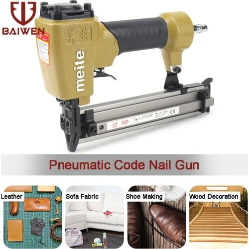 1013J 1022J 425KB Pneumatic Stapler Nailer Gun U-type Stapler Air Tools Brad Nail Gun For Making Sofa / Leather / Shoes