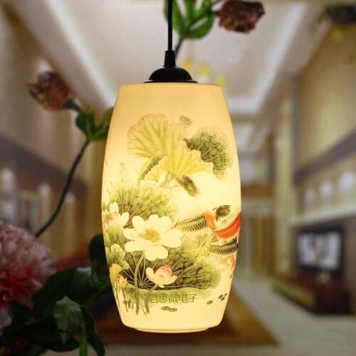 New style Pendant lamp for Kitchen Dining Room Living Room Suspension luminaire Hanging Ceramic Bedroom Chandeliers Fixtures