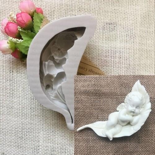 Cute Angel Baby Banana Silicone Fondant Mold Cake Decorating Tool Chocolate Gumpaste Molds, Sugarcraft, Kitchen Accessories