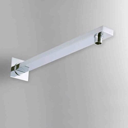 Modern Shower Arms Rainfall Shower Head Faucet Outlet Connection Solid Brass Chrome Polish In Wall Toilet Bathroom AZPJ014