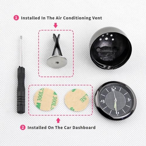 Car Clock Luminous Watch Modified Interior Quartz Watch, for BMW Car Clock for Audi for Volkswagen for Honda for Mercedes-Benz