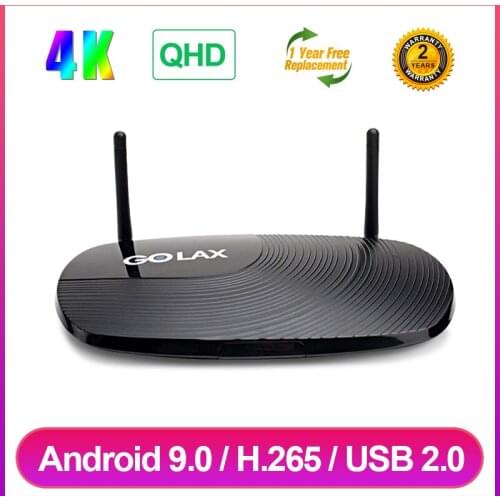 Golax M8 QHD HD Android 9.0 TV Box Quad Core S905W Quad Core 1G 8G H.265 2.4G Wifi 4K Media Player Smart Set Top Box