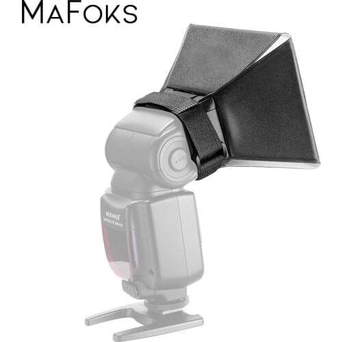 General Foldable Flash Diffuser Softbox Silver Reflector for Canon Nikon Sony Minolta Nissin Pentax Yongnuo Camera