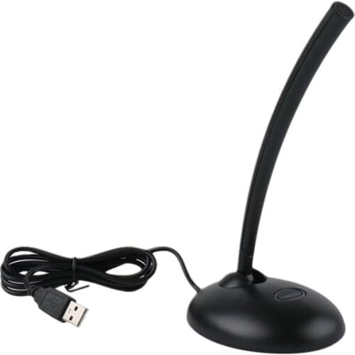 USB Microphone Adjustable Desktop Microphone Plug and Play for Meetings Games Chats Podcasts
