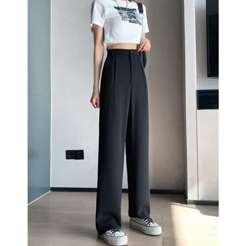 Wangxiangqian Women's Wide Trousers