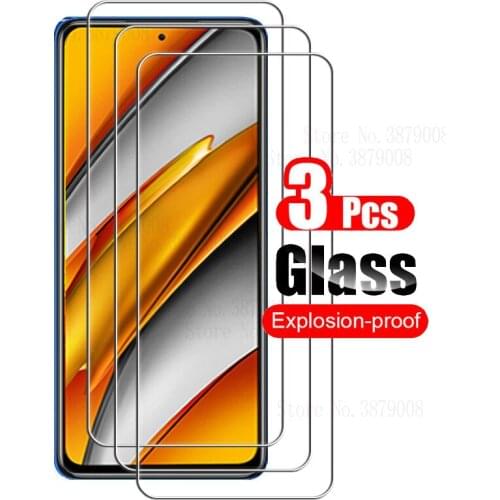 3Pcs For Xiaomi Poco F3 Protective Glass For XiaOmi Poco F3 PocoF3 F 3 5G Global Version Protection Film Full Cover 6.67'' glass