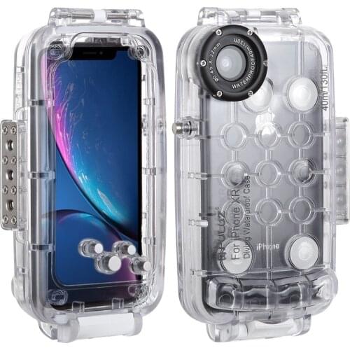LANBEIKA For iPhone XS Max/XR/XS Underwater Housing 40m/130ft Diving Phone Protective Case For Surfing Swimming Snorkeling