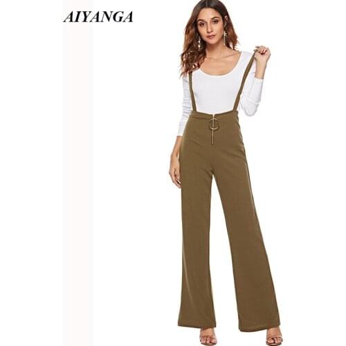 Europe and America Style Strip Pants Women 2019 Spring High Waist Trousers Wide Leg Pants loose Fashion Causal Pant Female