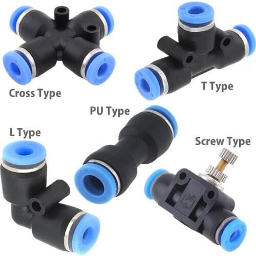 10PCS Fittings 16MM 12MM PG16-12 Plastic Straight Through Quick Connector Pneumatic Insertion Air Tube