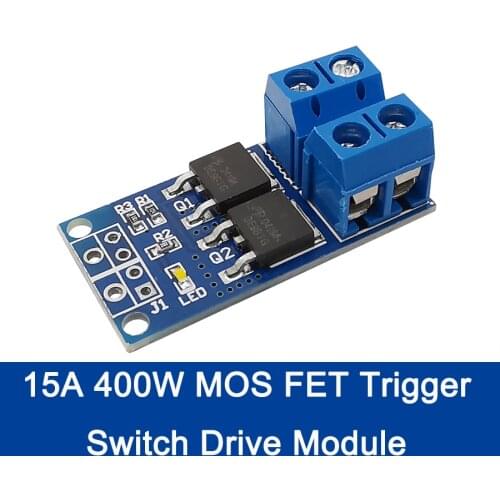 1/2/5Pcs 15A 400W MOS FET Trigger Switch Drive Modules PWM Regulator Control Panel Electronic Switch DC Engine Speed Controller