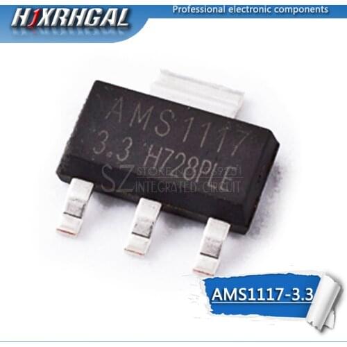1pcs AMS1117-3.3 SOT-223 AMS1117 AMS1117-3.3V SOT223 SOT-223 VOLTAGE REGULATOR SMD